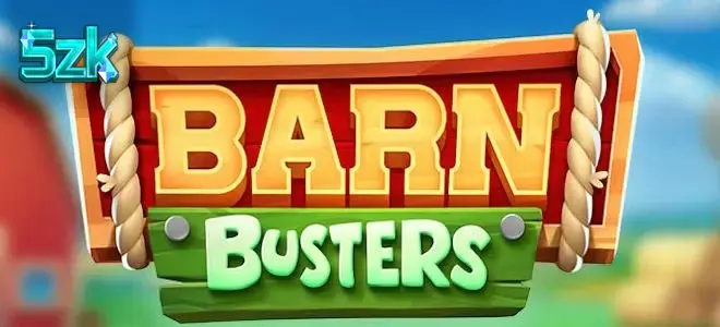 Tampilan visual karakter domba dan serigala dalam slot Barn Busters